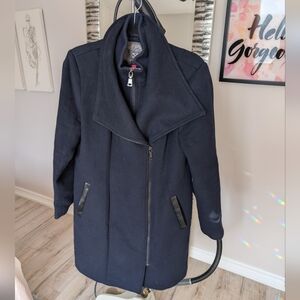 Vince Camuto Navy Dress Winter Coat